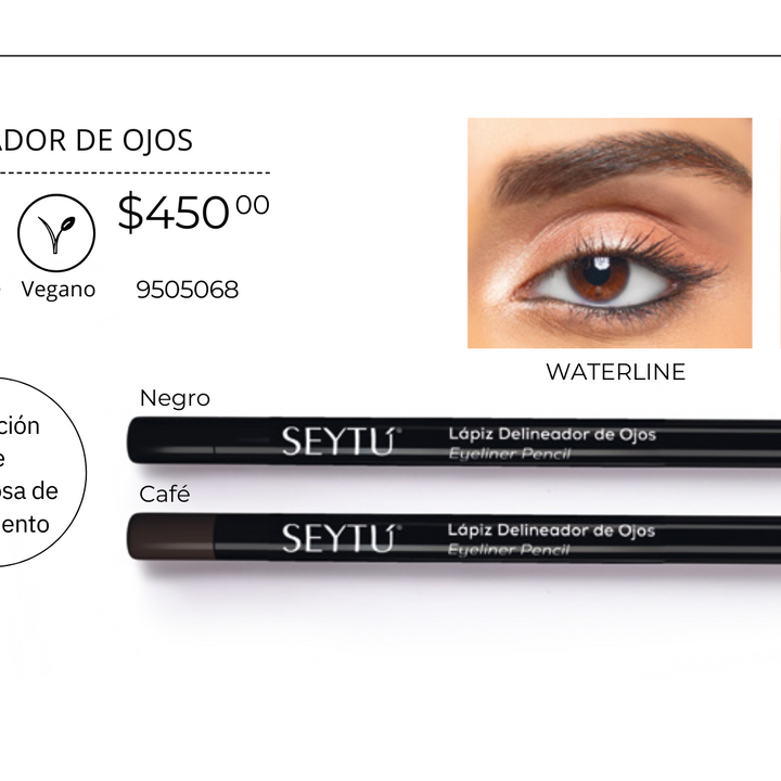 Lápiz Delineador Resistente al Agua y Sudor